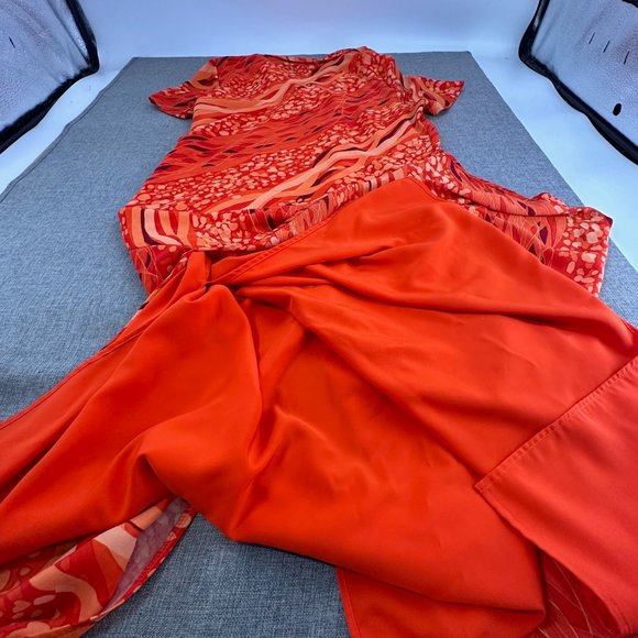 Mint Julep Button Down Dress‎ Slip Removable Dress Underneath 1X Polyester - Picture 14 of 15